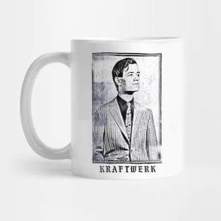 Kraftwerk //// Faded Vintage Style Fan Art Design Mug